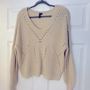 Moon & Madison Women's Cream Sweater